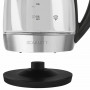 Чайник SCARLETT SC-EK27G89, 1,7 л, 2200 Вт, закрытый нагревательный элемент, стекло, черный