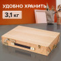 Этюдник BRAUBERG ART CLASSIC, бук, 40х25х7,5 см, высота холста 70 см, ножки металлические 90 см, ремень, 190655