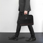 Сумка деловая BRAUBERG Profi, 25х35х7 см, отделение для планшета и ноутбука 13,3, ткань, черная, 240440