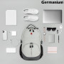 Рюкзак GERMANIUM S-05 универсальный, уплотненная спинка, облегчённый, белый, 46х32х15 см, 226954