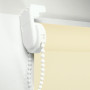 Штора рулонная BRABIX 140х175 см, текстура - лён, защита 55-85%, 200 г/м2, кремовый S-21, 606002