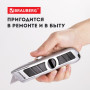 Нож универсальный мощный BRAUBERG Professional, 6 лезвий в комплекте, фиксатор, металл, 235403