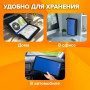 Портмоне для CD/DVD BRAUBERG на 96 дисков, обложка пластиковая, синий, 510091