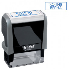 Штамп стандартный КОПИЯ ВЕРНА, оттиск 38х14 мм, синий, TRODAT 4911P4-3.45, 4911-3.45