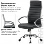 Кресло офисное BRABIX Style EX-528, экокожа, хром, черное, 531947