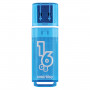Флеш-диск 16 GB, SMARTBUY Glossy, USB 2.0, синий, SB16GBGS-B