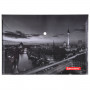 Папка-конверт с кнопкой BRAUBERG NIGHT CITY, А4, 160 мкм, цветная печать, 228033