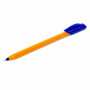 Ручка шариковая масляная BRAUBERG Extra Glide Orange, СИНЯЯ, трехгранная, узел 0,7 мм, линия письма 0,35 мм, 142925