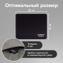 Коврик для мыши SONNEN BLACK, резина + ткань, 220х180х3 мм, 513309