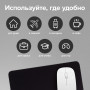 Коврик для мыши SONNEN BLACK, резина + ткань, 220х180х3 мм, 513309