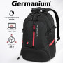 Рюкзак GERMANIUM S-03 универсальный, с отделением для ноутбука, увеличенный объем, черный, 46х32х26 см, 226949