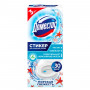 Освежитель/очиститель для унитаза/писсуара КОМПЛЕКТ 3 шт. х 10 г DOMESTOS Attax, Морская Свежесть, стикер