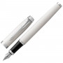 Ручка перьевая PARKER IM Core White Lacquer CT, корпус белый глянцевый лак, хромированные детали, синяя, 1931672
