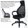 Кресло офисное BRABIX PREMIUM Genesis EX-517, пластик черный, ткань/экокожа/сетка черная, 531574
