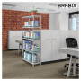 Стеллаж металлический BRABIX MS Plus-200/30-5, 2000х1000х300 мм, 5 полок, регулируемые опоры, 291108, S241BR163502
