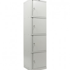 Шкаф металлический офисный ПРАКТИК AM-1845/4, 1830х472х458 мм 4 отделения, 29 кг, разборный