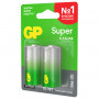 Батарейки GP Super, С (LR14, 14А), алкалиновые, комплект 2 шт., в блистере, 14A-2CR2