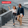 Папка-портфель пластиковая BRAUBERG Energy А4 (330х256х32 мм), без отделений, черная, 221202