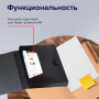Папка-портфель пластиковая BRAUBERG Energy А4 (330х256х32 мм), без отделений, черная, 221202