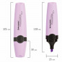 Текстовыделитель BRAUBERG DELTA PASTEL, ЛАВАНДОВЫЙ, линия 1-5 мм, 151733