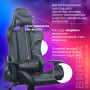 Кресло компьютерное BRABIX GT Carbon GM-115, две подушки, экокожа, черное, 531932