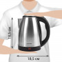 Чайник SONNEN KT-115, 1,5 л, 1500 Вт, закрытый нагревательный элемент, нержавеющая сталь, серебристый, 452925