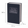 Сейф-книга BRAUBERG Английский словарь, 54х115х180 мм, ключевой замок, темно-синий, 290460