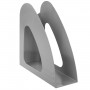 Лоток вертикальный для бумаг BRAUBERG Delta, 240х90х240 мм, серый, 237240