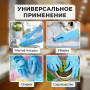 Перчатки НИТРИЛОВЫЕ МНОГОРАЗОВЫЕ, гипоаллергенные ЛАЙМА ПРОЧНЫЕ, хлопчатобумажное напыление, разм L (большой), 604999