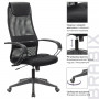 Кресло офисное BRABIX PREMIUM Stalker EX-608 PL, ткань-сетка/кожзам, черное, 532090