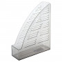 Лоток вертикальный для бумаг BRAUBERG Standard, 245х70х295 мм, тонированный серый, 237222
