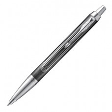 Ручка шариковая PARKER IM Metallic Pursuit CT, корпус темно-серый, хромированные детали, синяя, 2074144