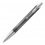 Ручка шариковая PARKER IM Metallic Pursuit CT, корпус темно-серый, хромированные детали, синяя, 2074144