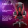 Кресло компьютерное BRABIX PREMIUM Rapid GM-102, НАГРУЗКА 180 кг, экокожа/ткань, черное/красное, 532107