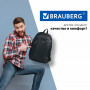 Рюкзак BRAUBERG B-TR1606 для старшеклассников/студентов, 22 л, черный, Навигатор, 30х17х45 см, 225291