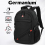 Рюкзак GERMANIUM S-01 универсальный, с отделением для ноутбука, влагостойкий, черный, 47х32х20 см, 226947