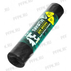 МЕШКИ ДЛЯ МУСОРА 120Л РОМАШКА ЕЛР, ПНД, Р-Р 70Х110, 25МКР, ЧЕРНЫЕ (РУЛОН 10ШТ)